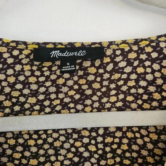Madewell Easy Mini Dress Ditsy Floral Button-Down Small - Picture 2 of 5